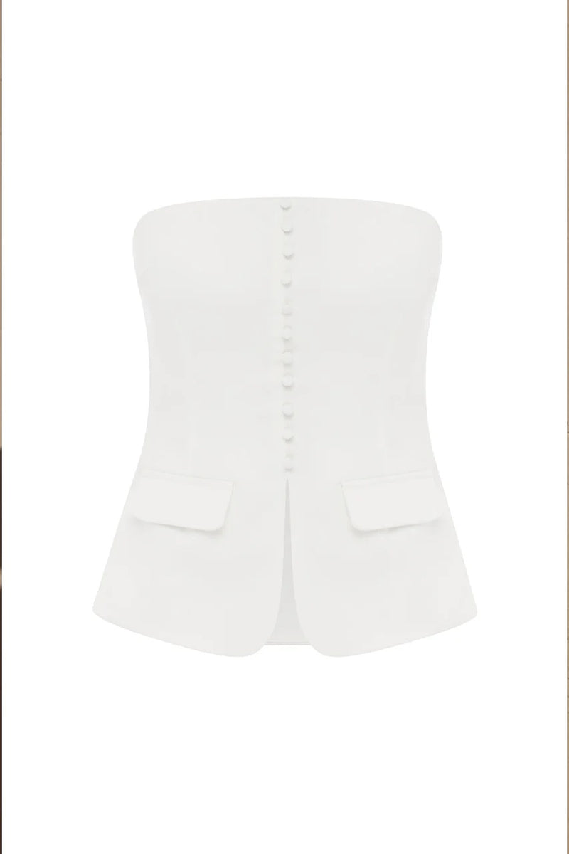 Dolton Top | White