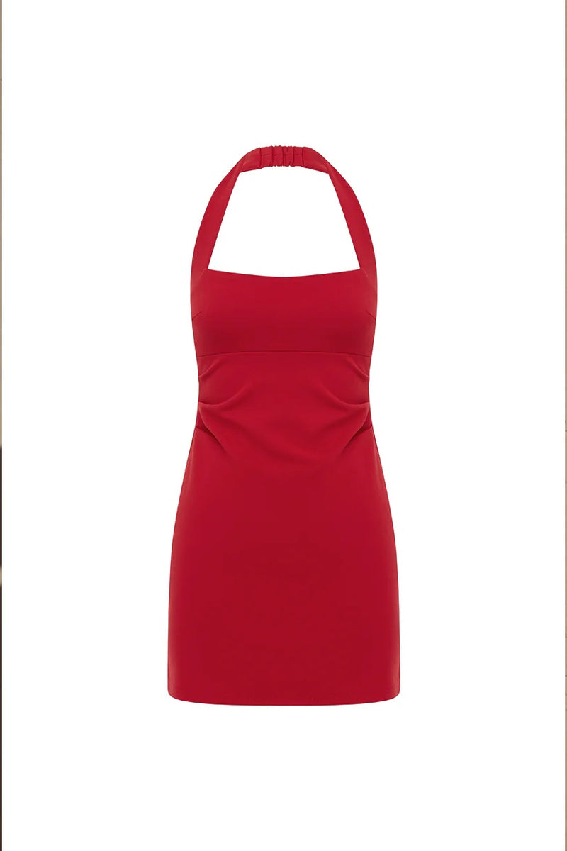 Franca Mini Dress | Cherry Red