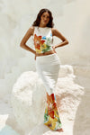 Primrose Maxi Skirt | White Flower