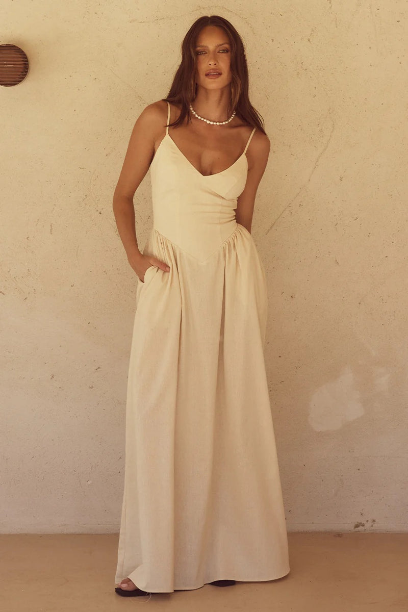 Zephy Maxi Dress | Sand