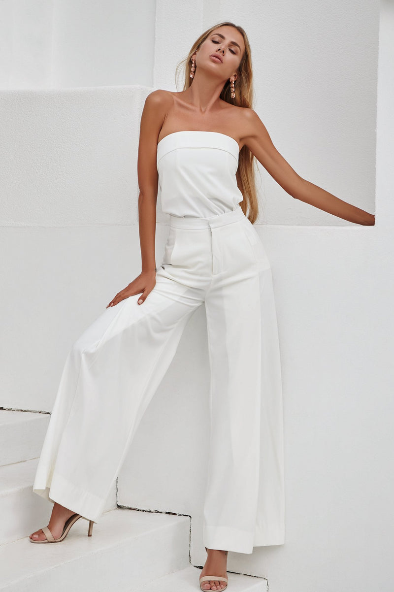 Louvre Pants (White) - BEST SELLING – Xenia Boutique